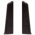 Заглушка для плинтуса напольного ПВХ Line Plast LS026 Зебрано черно-коричневый 85 мм правая и левая