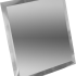 Квадратная зеркальная серебряная плитка с фацетом КЗС1-15 15х15