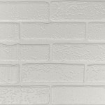 Листовая панель МДФ Albico Кирпич белый Бьянка Brick 10 2200х930х6 мм