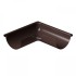 Угол желоба наружный 90 градусов металлический Docke Stal Premium RAL 8019 Шоколад 125 мм