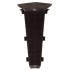 Угол внутренний для плинтуса напольного ПВХ Line Plast LS026 Зебрано черно-коричневый 85 мм