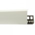 Плинтус напольный ПВХ с монтажной планкой Line Plast LS002 Белый глянец 2200х85х21 мм