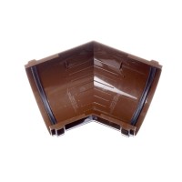 Угол желоба 135 градусов ПВХ Docke Premium Шоколад 120 мм
