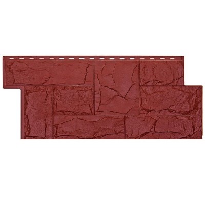 Фасадная панель T-Siding Гранит Леон Красный 1090х455 мм