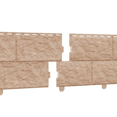 Фасадная панель Ю-Пласт Стоун-Хаус Камень Золотистый 3025х225 мм
