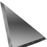 Треугольная зеркальная графитовая плитка с фацетом 10мм ТЗГ1-02 - 200х200 мм/10шт